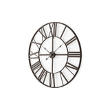 Pender 29.9L x 1.8W x 29.9H Black Iron Round Wall Clock from Mercana - Luna Furniture