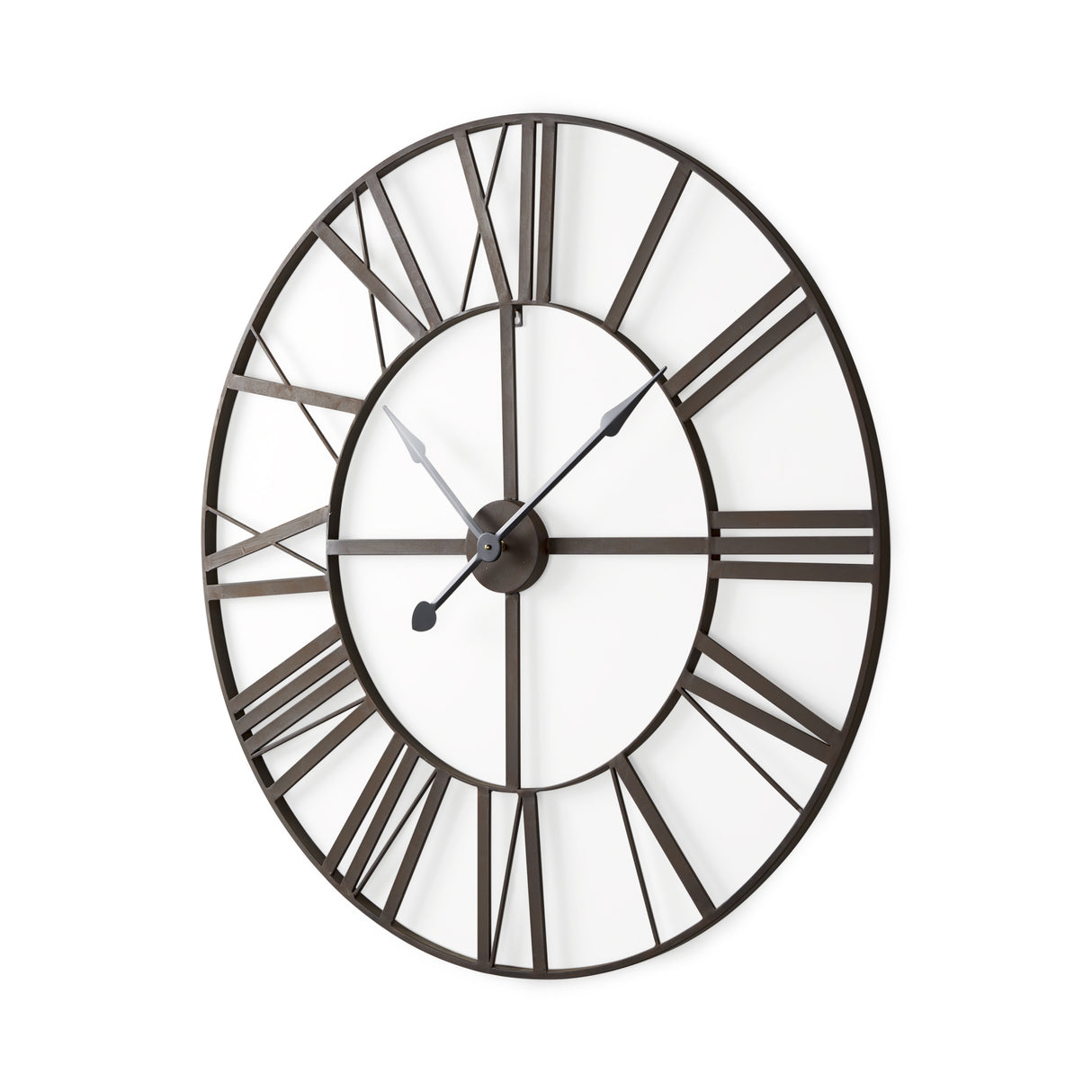 Pender 40.0L x 2.4W x 40.0H Black Iron Round Wall Clock from Mercana - Luna Furniture