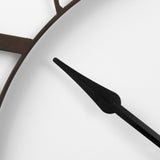 Pender 40.0L x 2.4W x 40.0H Black Iron Round Wall Clock from Mercana - Luna Furniture