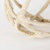 Kali 4.5L x 4.5W x 4.5H Small Beige Decorative Metal and Paper Object from Mercana - Luna Furniture
