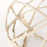 Kali 6.7L x 6.7W x 6.7H Large Beige Decorative Metal and Paper Object from Mercana - Luna Furniture