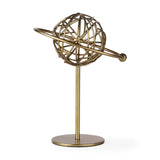 Atlas 10.0L x 8.0W x 12.0H Gold Metal Solar System Ornament from Mercana - Luna Furniture