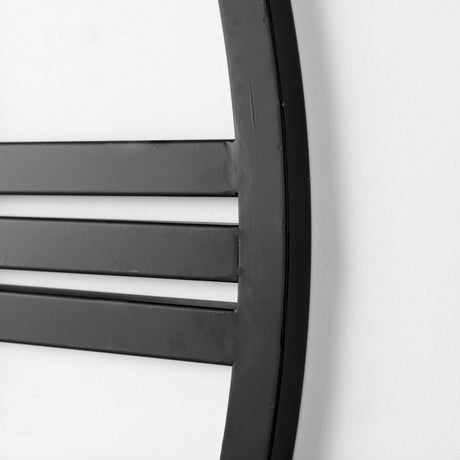 Stoke 30" Round Black Iron Wall Clock from Mercana - Luna Furniture