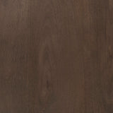 Faye 34L x 34W x 17H Medium Brown Wood W/Antique Nickel Metal Base Square Coffee Table from Mercana - Luna Furniture