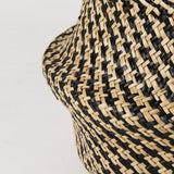 Gaia (Set of 3) Light and Dark Brown Cross Patterend Belly Seagrass Basket from Mercana - Luna Furniture