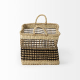 Nia (Set of 2) Light Brown Seagrass Rectangular Basket with Handles from Mercana - Luna Furniture