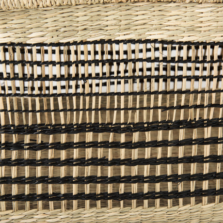 Nia (Set of 2) Light Brown Seagrass Rectangular Basket with Handles from Mercana - Luna Furniture