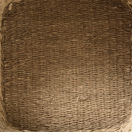 Cullen 15.7L x 15.7W x 15.7H (Set of 3) Grey Twisted Seagrass Square Basket from Mercana - Luna Furniture