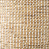 Olivia 15.7L x 15.7W x 17.3H Set of 3 Beige Seagrass Basket W/Lid and Handles from Mercana - Luna Furniture