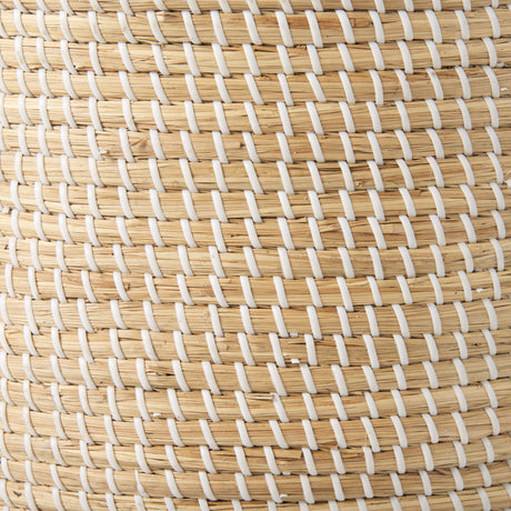 Olivia 15.7L x 15.7W x 17.3H Set of 3 Beige Seagrass Basket W/Lid and Handles from Mercana - Luna Furniture