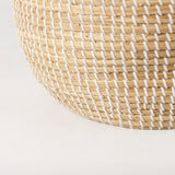 Olivia 15.7L x 15.7W x 17.3H Set of 3 Beige Seagrass Basket W/Lid and Handles from Mercana - Luna Furniture