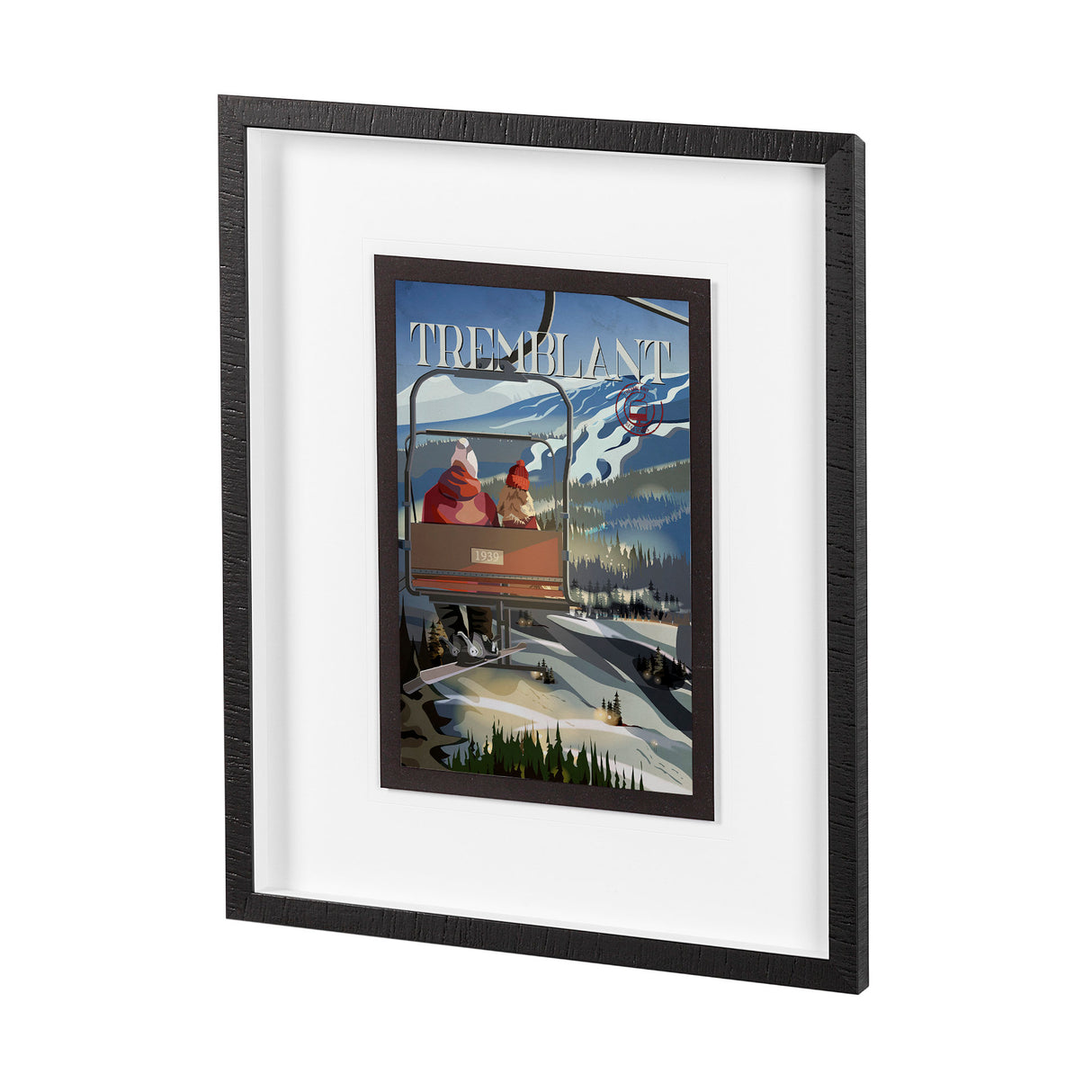 Tremblant Go Canada (M) by Mercana Studio a Framed Art Print Matted under Glass from Mercana - Luna Furniture