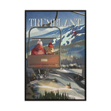 Tremblant Go Canada (SM) by Mercana Studio a Hand Embellished Decograph Framed Art Print from Mercana - Luna Furniture