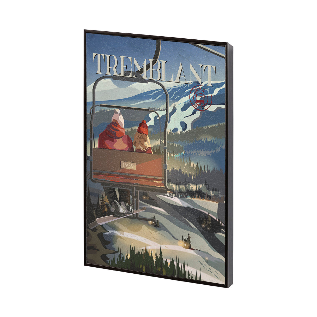 Tremblant Go Canada (SM) by Mercana Studio a Hand Embellished Decograph Framed Art Print from Mercana - Luna Furniture