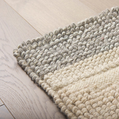 Emory 8x10 Gray Wool Hand Woven Diamond Patterned Rug from Mercana - Luna Furniture