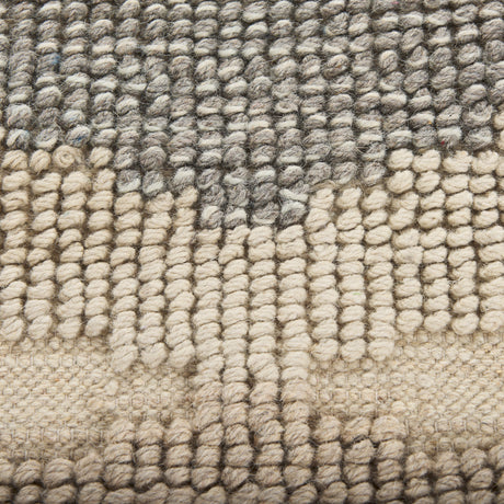 Emory 8x10 Gray Wool Hand Woven Diamond Patterned Rug from Mercana - Luna Furniture
