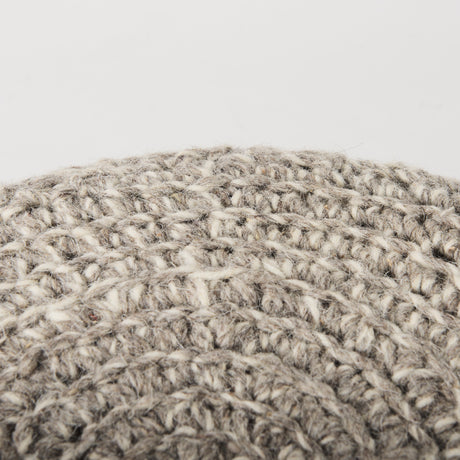 Bina 19.0L x 19.0W x 15.0H Taupe 4 Legged Wool Stool from Mercana - Luna Furniture