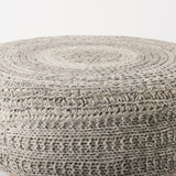 Bina 30.0L x 30.0W x 15.0H Dark Gray 4 Legged Wool Stool from Mercana - Luna Furniture