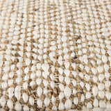 Ekani 16.0L x 16.0W x 16.0H Cream/Beige Cotton Pouf from Mercana - Luna Furniture