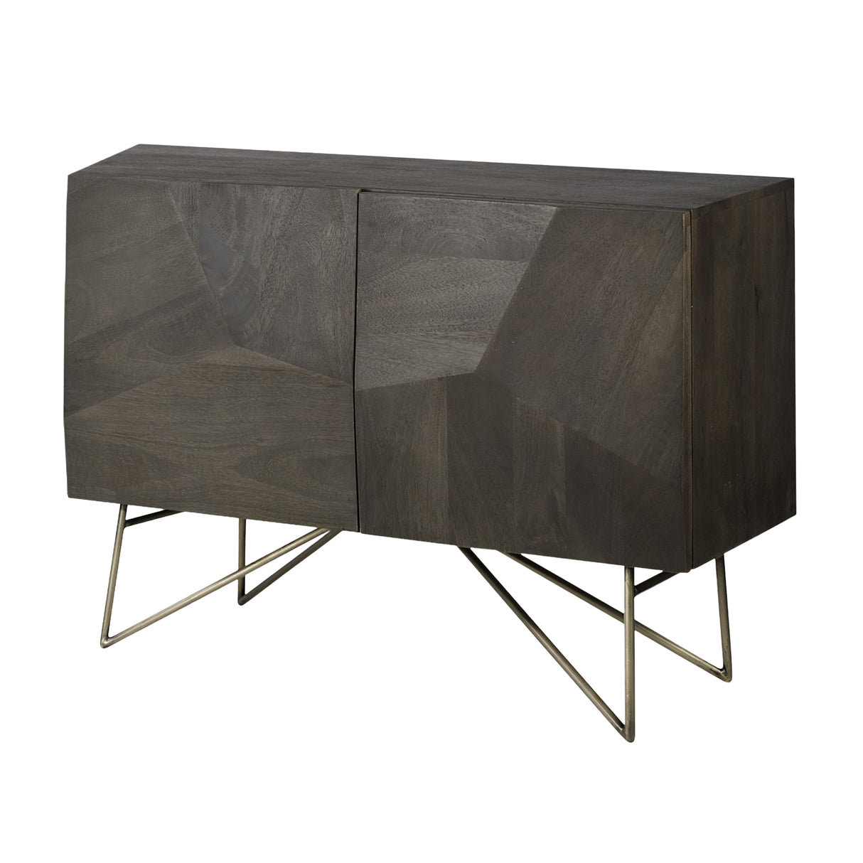 Darwin Dark Brown Wood 2 Door Accent Cabinet from Mercana - Luna Furniture