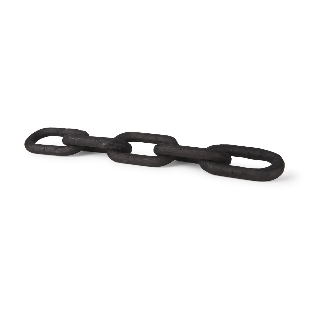 Alix 29.0L x 5.0W x 5.0H Black Wood Link Chain Decorative Object from Mercana - Luna Furniture