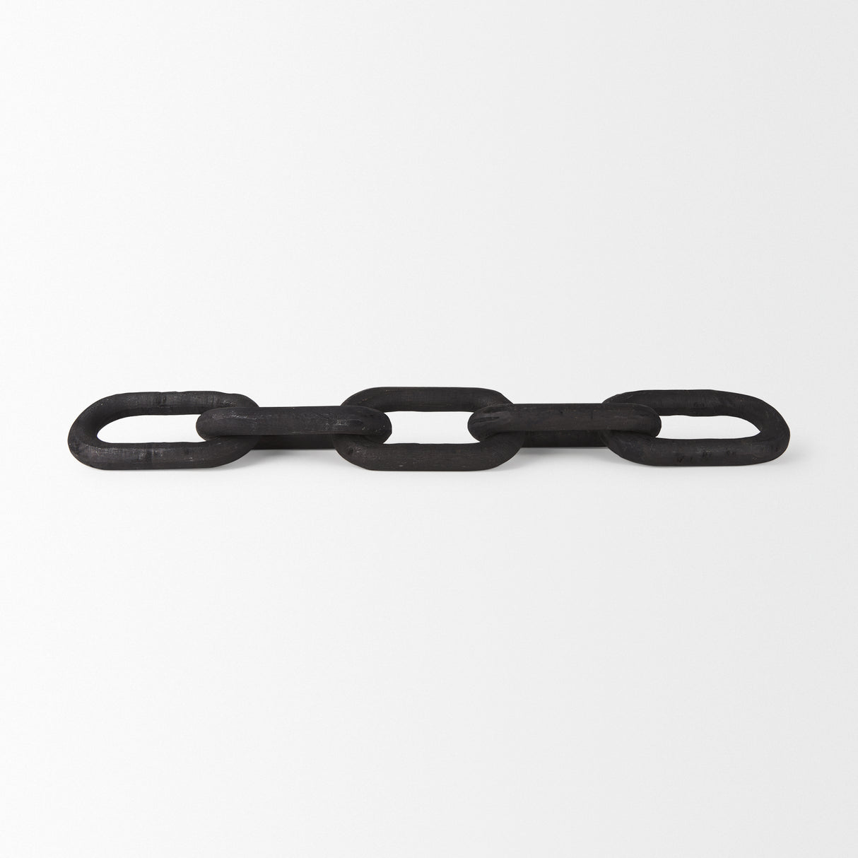 Alix 29.0L x 5.0W x 5.0H Black Wood Link Chain Decorative Object from Mercana - Luna Furniture