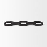 Alix 29.0L x 5.0W x 5.0H Black Wood Link Chain Decorative Object from Mercana - Luna Furniture