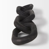 Alix 29.0L x 5.0W x 5.0H Black Wood Link Chain Decorative Object from Mercana - Luna Furniture
