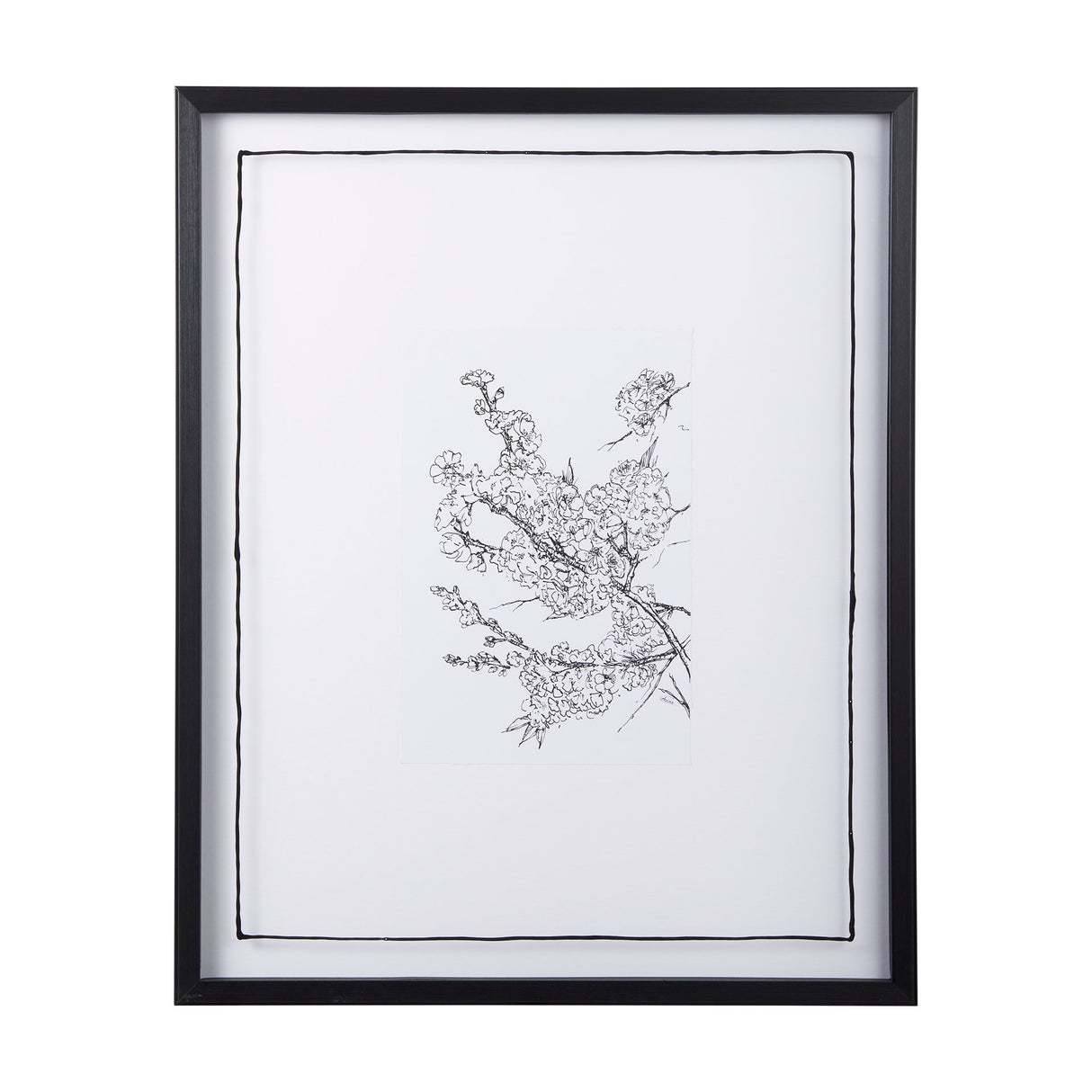 Spring Blooming V by Mercana Studio a Hand Embellished Textured Framed Art Print Matted under Glass from Mercana - Luna Furniture