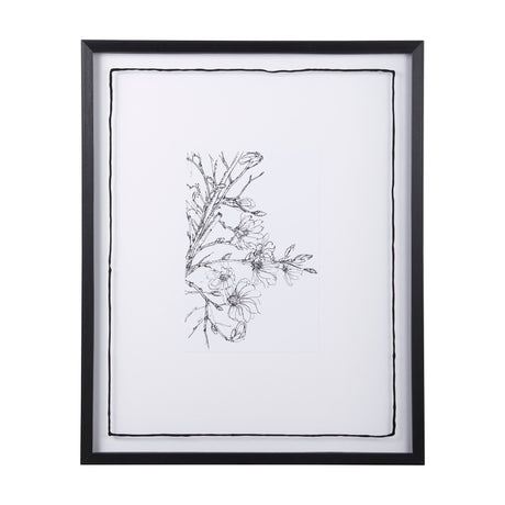 Spring Blooming X by Mercana Studio a Hand Embellished Textured Framed Art Print Matted under Glass from Mercana - Luna Furniture
