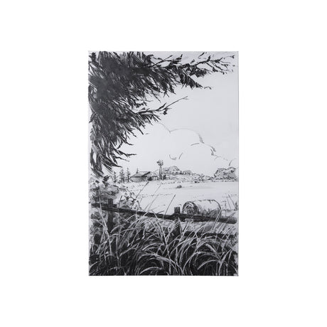 Farm View I by Mercana Studio a Hand Embellished Textured Canvas from Mercana - Luna Furniture