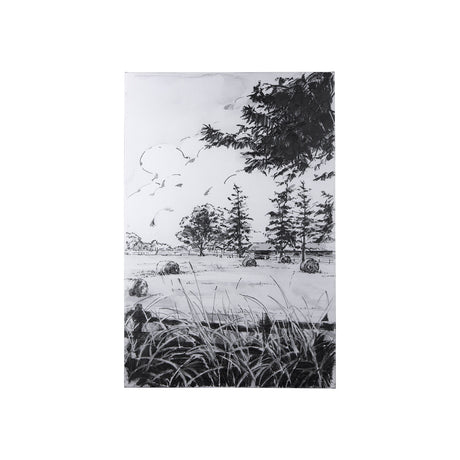 Farm View II by Mercana Studio a Hand Embellished Textured Canvas from Mercana - Luna Furniture