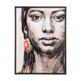 Unity I Woman (FL) by Mercana Studio a Hand Embellished Textured Framed Canvas from Mercana - Luna Furniture