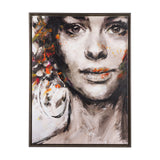 Unity II Woman (FL) by Mercana Studio a Hand Embellished Textured Framed Canvas from Mercana - Luna Furniture
