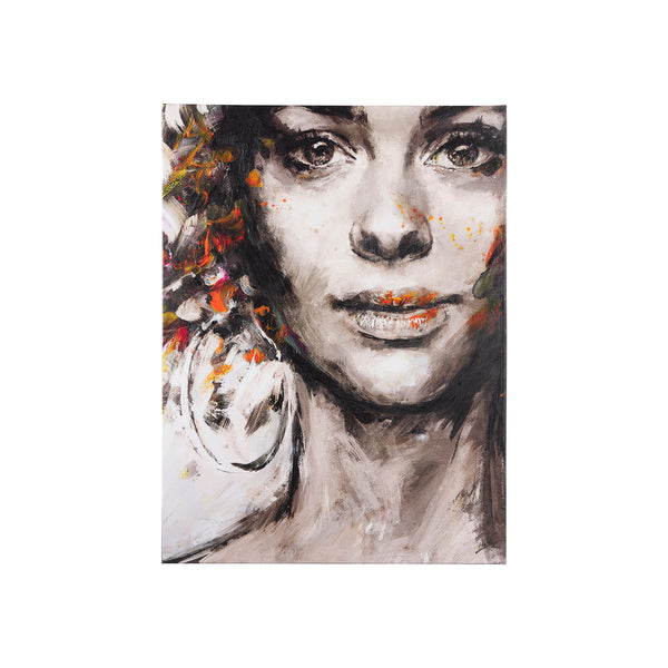 Unity II Woman (S) by Mercana Studio a Hand Embellished Textured Canvas