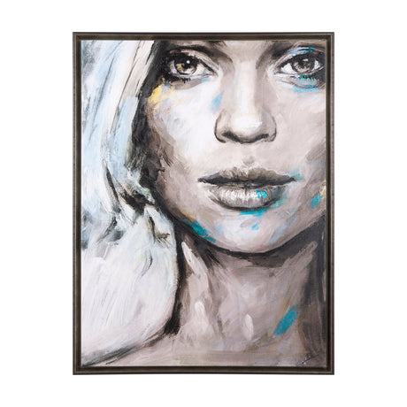 Unity III Woman (FL) by Mercana Studio a Hand Embellished Textured Framed Canvas from Mercana - Luna Furniture