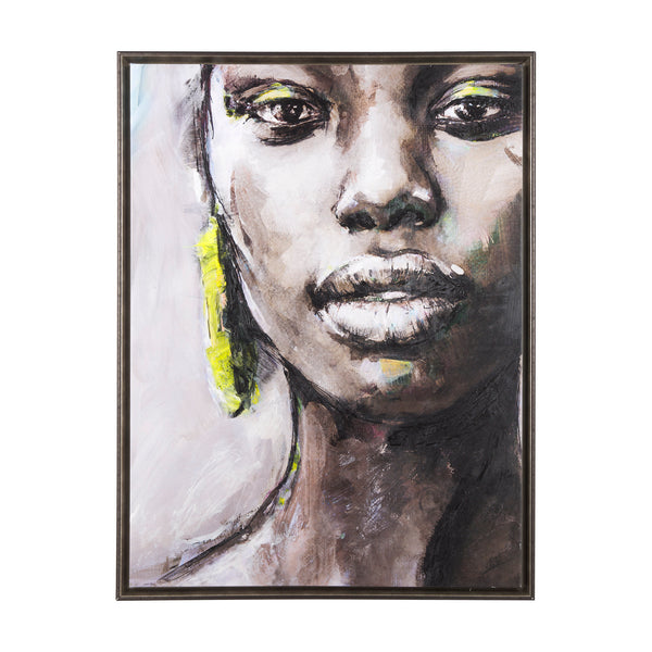 Unity IV Woman (FL) by Mercana Studio a Hand Embellished Textured Framed Canvas