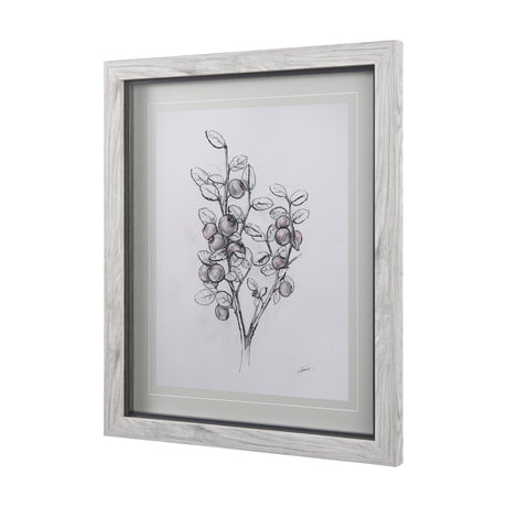 WildBerry Collection Hucklberry Mercana Studio Hand Embellished Framed Art Print Matted under Glass from Mercana - Luna Furniture