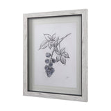 WildBerry Collection Blackberry Mercana Studio Hand Embellished Framed Art Print Matted under Glass from Mercana - Luna Furniture