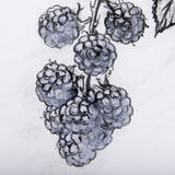 WildBerry Collection Blackberry Mercana Studio Hand Embellished Framed Art Print Matted under Glass from Mercana - Luna Furniture
