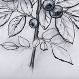 WildBerry Collection Blueberry by Mercana Studio Hand Embellished Framed Art Print Matted under Glas from Mercana - Luna Furniture