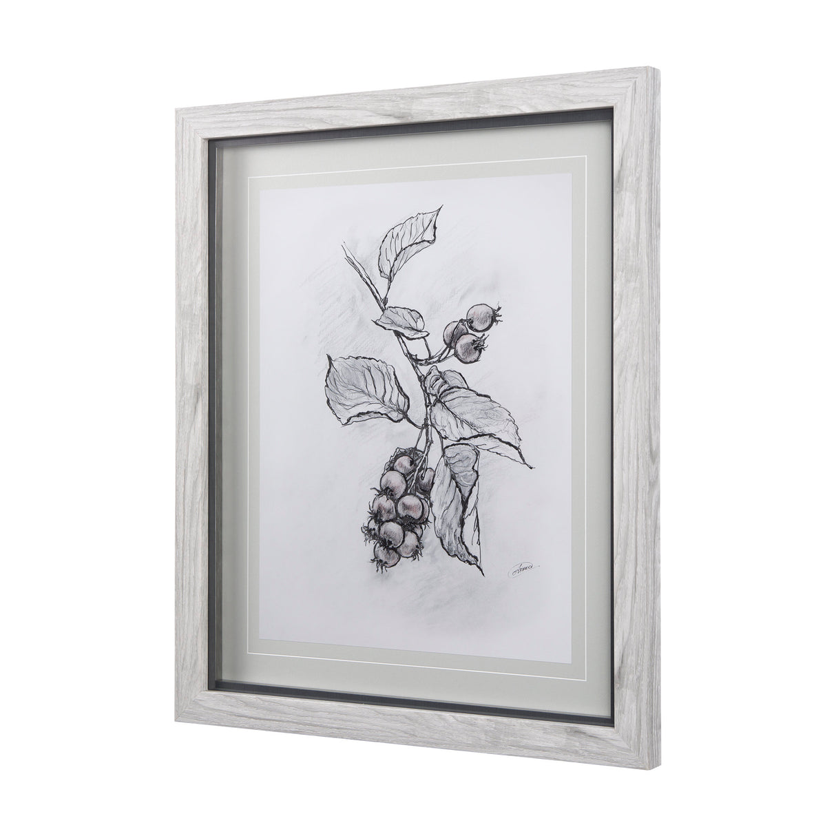 Saskatoonberry by Mercana Studio Hand Embellished Framed Art Print Matted under Glass from Mercana - Luna Furniture