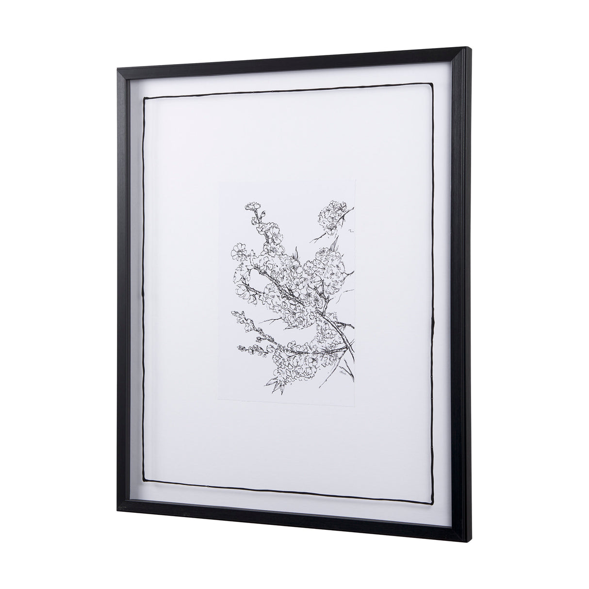 Spring Blooming V by Mercana Studio a Hand Embellished Textured Framed Art Print Matted under Glass from Mercana - Luna Furniture