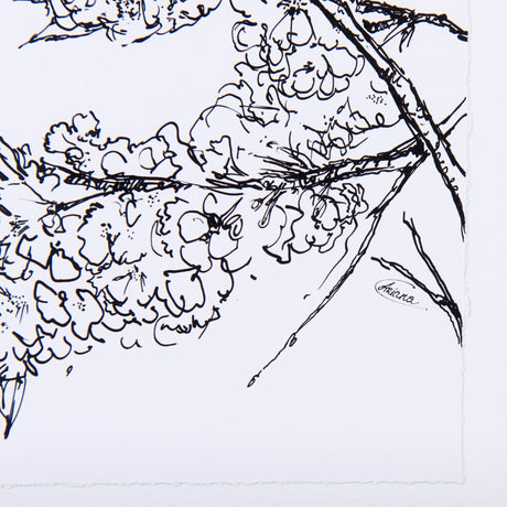 Spring Blooming V by Mercana Studio a Hand Embellished Textured Framed Art Print Matted under Glass from Mercana - Luna Furniture