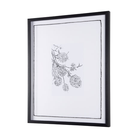 Spring Blooming IX by Mercana Studio a Hand Embellished Textured Framed Art Print Matted under Glass from Mercana - Luna Furniture