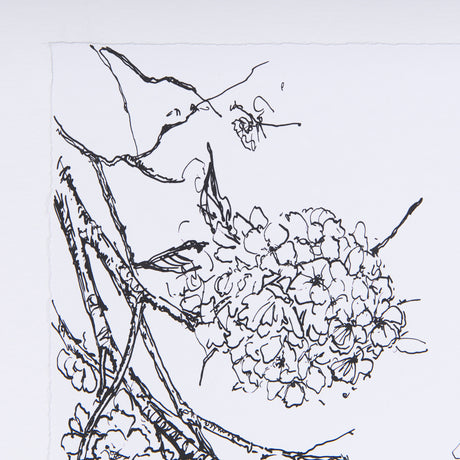 Spring Blooming IX by Mercana Studio a Hand Embellished Textured Framed Art Print Matted under Glass from Mercana - Luna Furniture