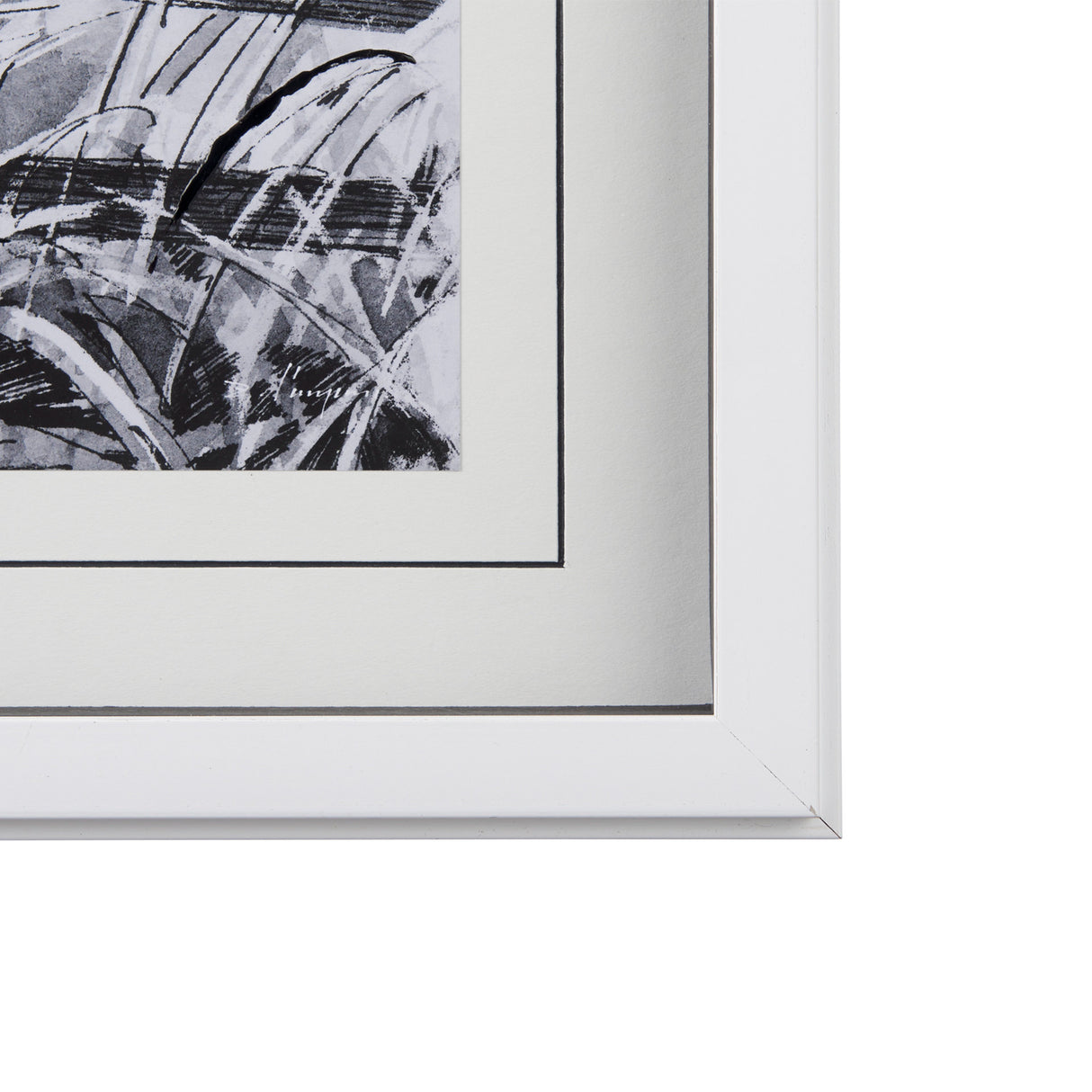 Farm View I by Mercana Studio a Hand Embellished Textured Framed Art Print Matted under Glass from Mercana - Luna Furniture