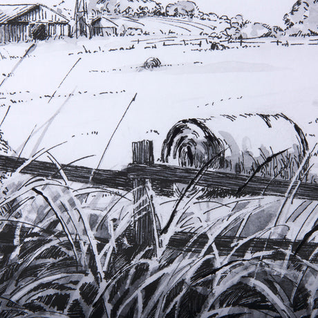 Farm View I by Mercana Studio a Hand Embellished Textured Framed Art Print Matted under Glass from Mercana - Luna Furniture
