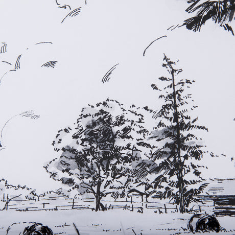 Farm View II by Mercana Studio a Hand Embellished Textured Framed Art Print Matted under Glass from Mercana - Luna Furniture