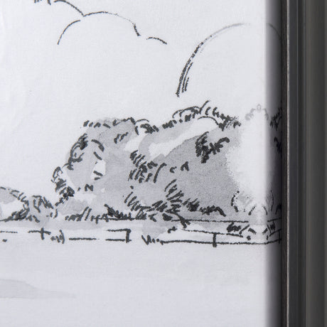 Farm View I by Mercana Studio a Hand Embellished Textured Framed Canvas from Mercana - Luna Furniture